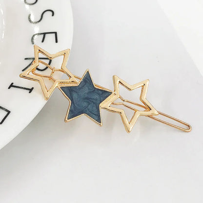 05 Metal Shape Triple Stars Flat Clip