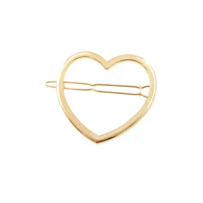 05 Metal Shape Heart Flat Clip