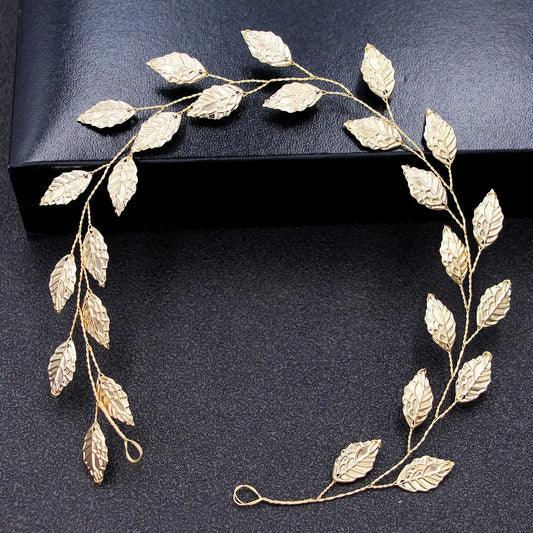 08 Autumn Gold Leaves Headband