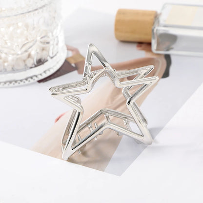 06 Metal Shape Star Claw Clip