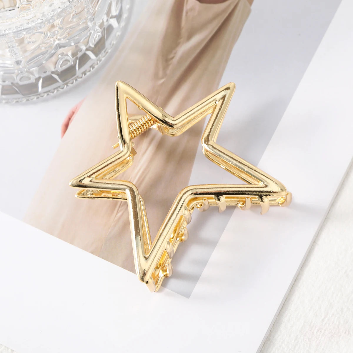 06 Metal Shape Star Claw Clip