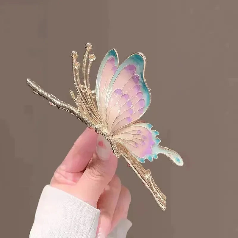 06 Pastel Butterfly Claw Clip