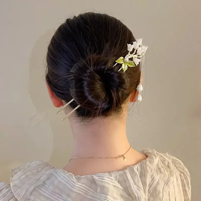 02 Delicate Bell Orchid T&P Hair Pin