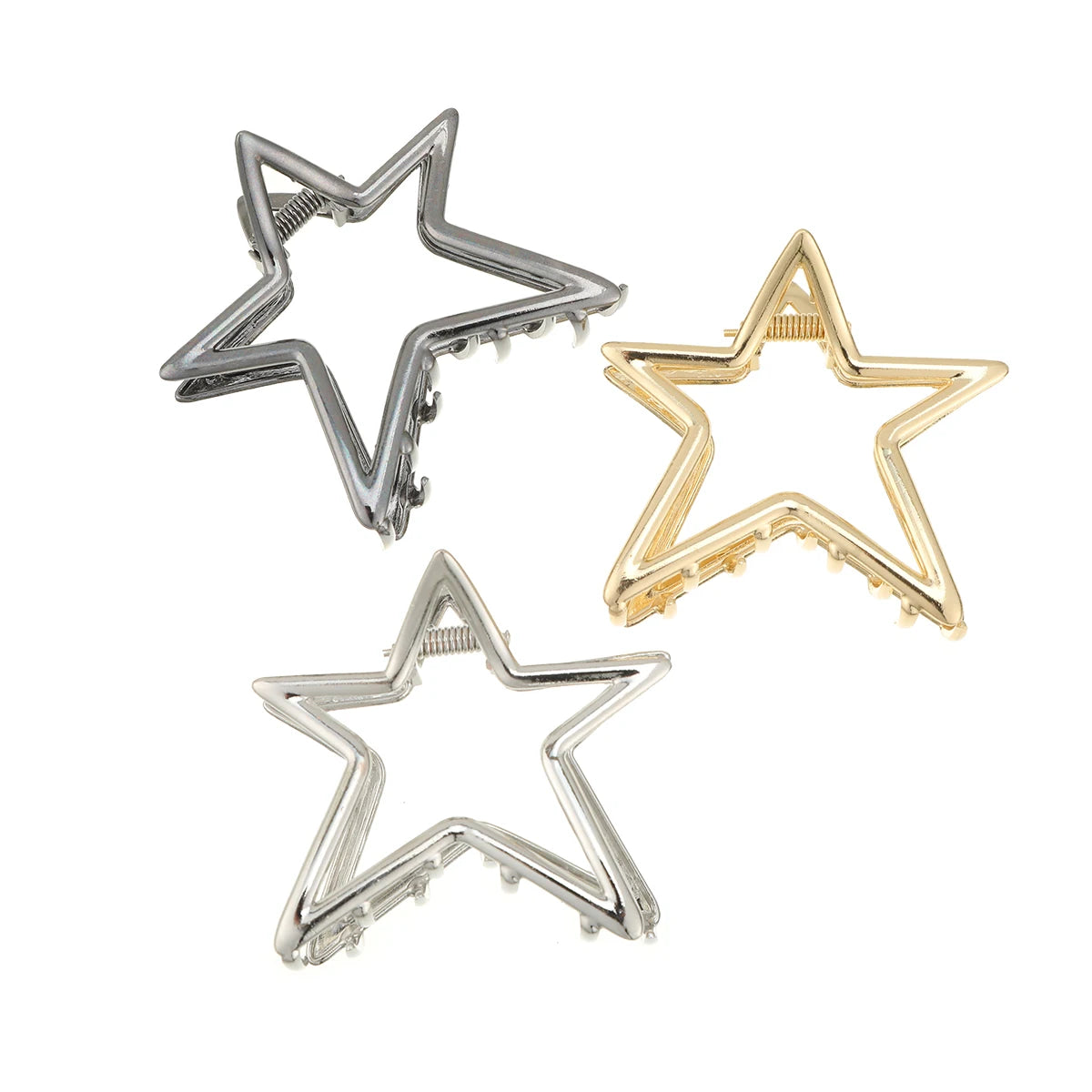 06 Metal Shape Star Claw Clip