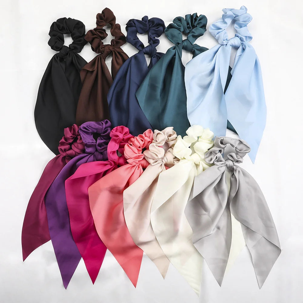 09 Scarf Scrunchies Solid Color