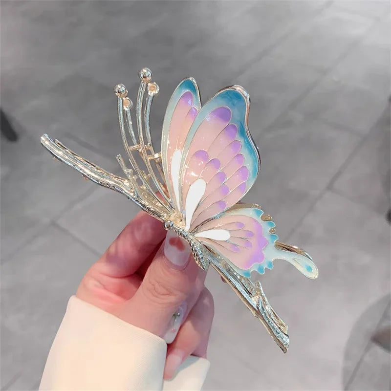 06 Pastel Butterfly Claw Clip