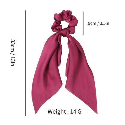 09 Scarf Scrunchies Solid Color