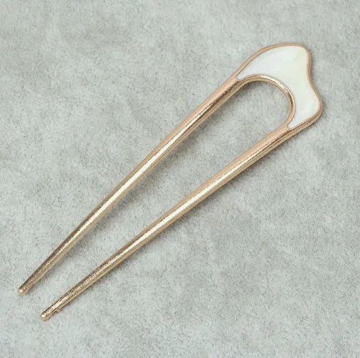 02 Enamel Organic Shaped T&P Hair Pin