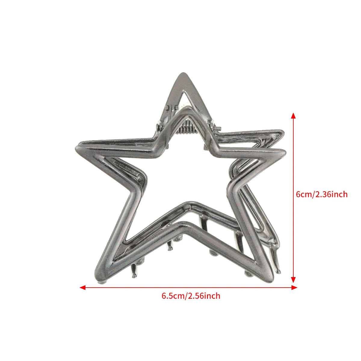 06 Metal Shape Star Claw Clip